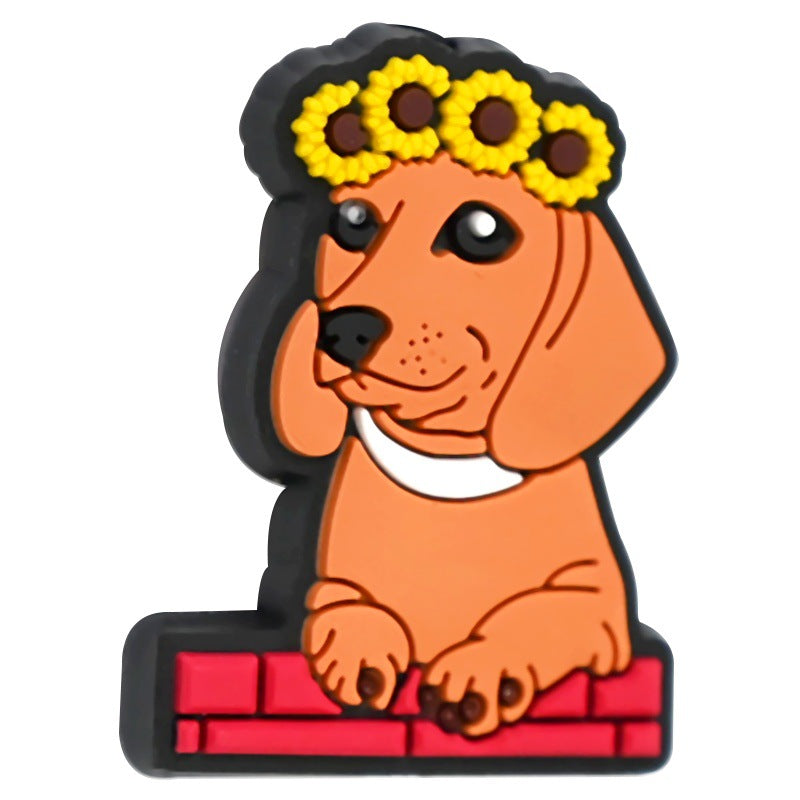 Wholesale   Random 100pcs/pack  Cute cartoon puppy beaded beads